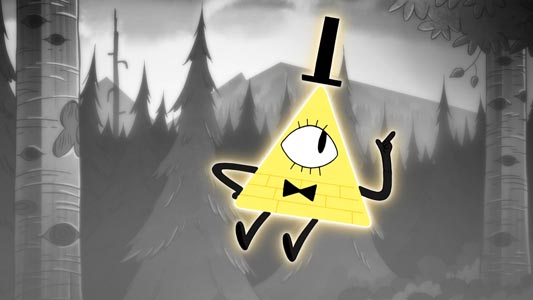 Bill Cipher, example of one-eyed character.