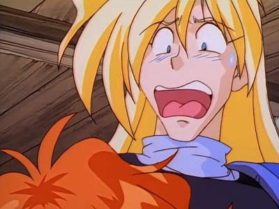 Gourry Gabriev ガウリイ・ガブリエフ, example of diagonal blue lines.