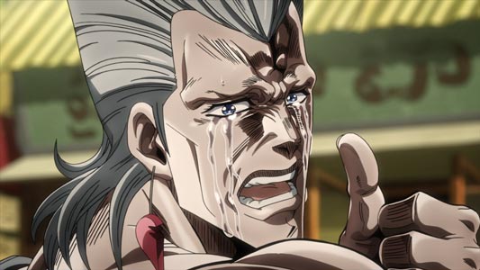 Jean-Pierre Polnareff ジャン＝ピエール・ポルナレフ, crying.