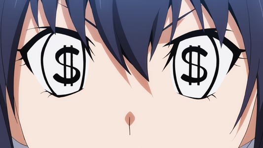 Kaminashi Nozomi 神無のぞみ, example of dollar sign eyes.