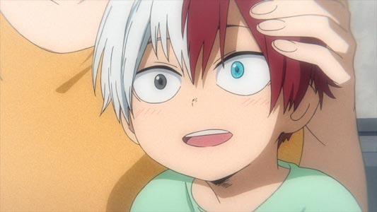 Todoroki Shouto 轟焦凍, as a child, example of heterochromia.