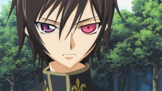 Lelouch Lamperouge ルルーシュ・ランペルージ, example of heterochromatic eyes, magic eyes.