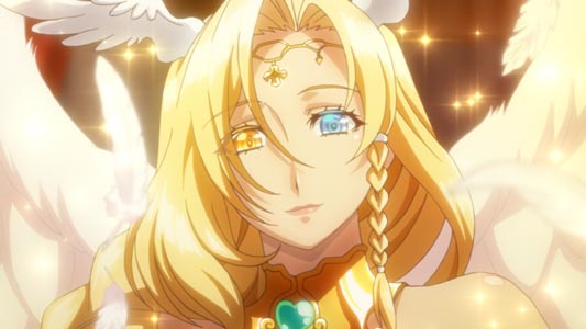 Sariel サリエル, example of heterochromatic eyes, jagan 邪眼.