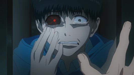 Kaneki Ken 金木研, example of heterochromatic eyes.