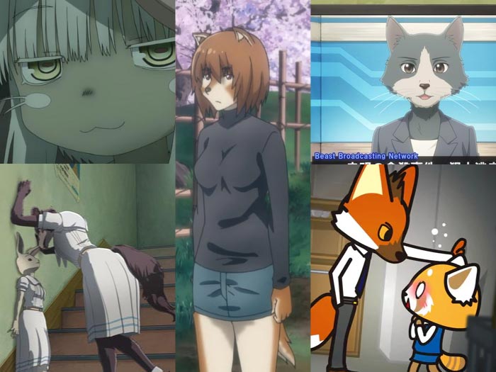 Examples of kemono characters.