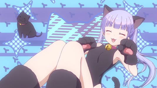 Suzukaze Aoba 涼風青葉, cat girl cosplay, example of nekomimi猫耳.