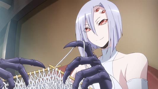 Rachnera Arachnera ラクネラ・アラクネラ, example of six-eyed character.