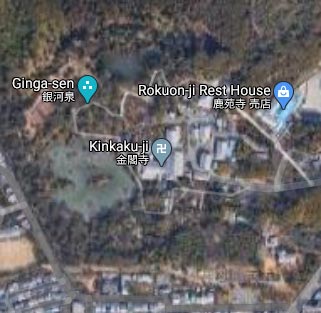 Google Maps uses the swastika to mark temples.
