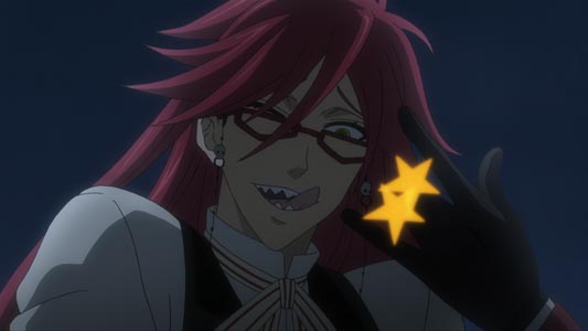 Grell Sutcliff, グレル・サトクリフ, example of tehepero てへぺろ.